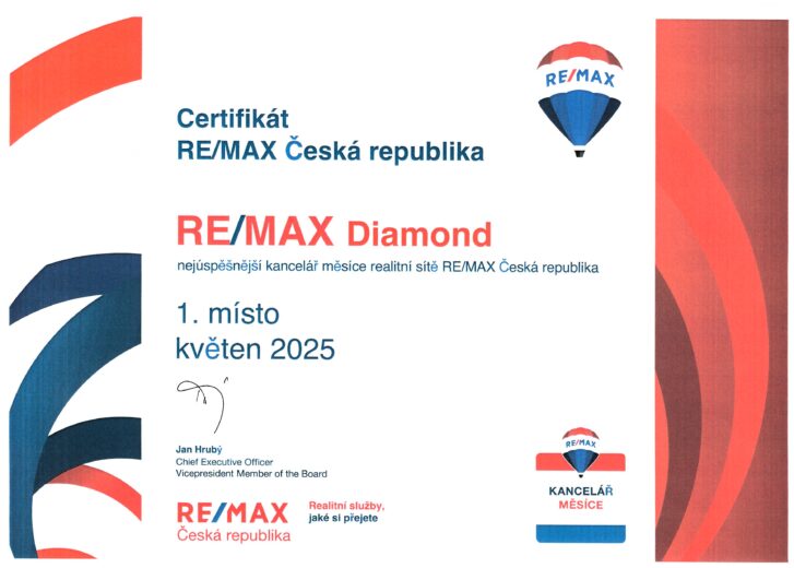 Nejúspěšnější kancelář měsíce května v síti RE/MAX Česká Republika!