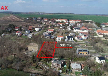 prodej stavebního pozemku 991 m2, Únětice, Praha-západ