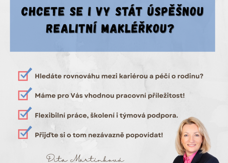 Chcete se i VY stát úspěšnou realitní makléřkou?