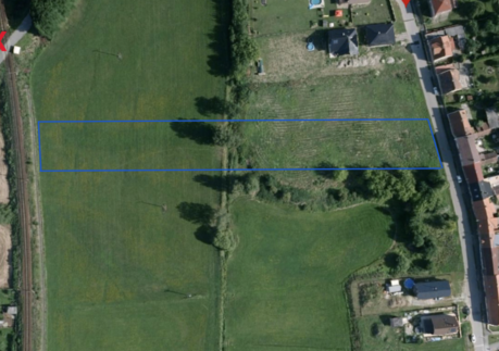 Pozemek o velikosti 5 565 m2 v obci Protivín, vhodný pro stavbu domu
