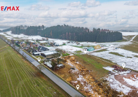 Soubor pozemků 6 328 m² s domem k rekonstrukci – Líšnice, okres Ústí nad Orlicí