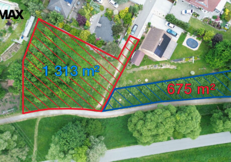 Stavební pozemek 1988m2 s úchvatným výhledem a připraveným projektem – Velké Popovice