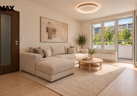 Nový 3+kk 74,8 m² s balkonem 13,5 m² a parkováním, 500 m od metra B Stodůlky